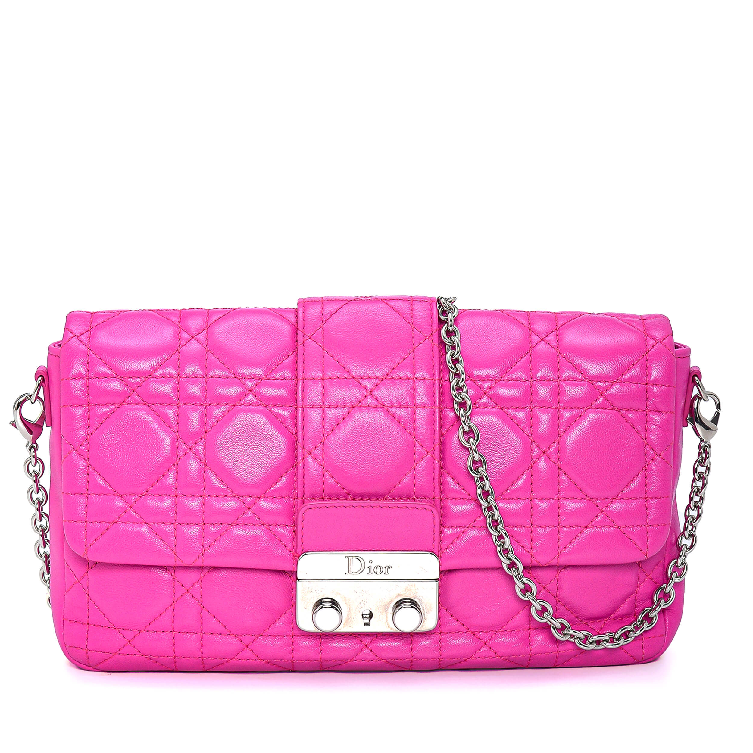 Christian Dior - Pink Cannage Leather Miss Dior Bag 